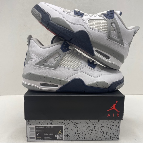 Jordan Shoes - Nike Air Jordan 4 Retro GS “Midnight Navy” 2022